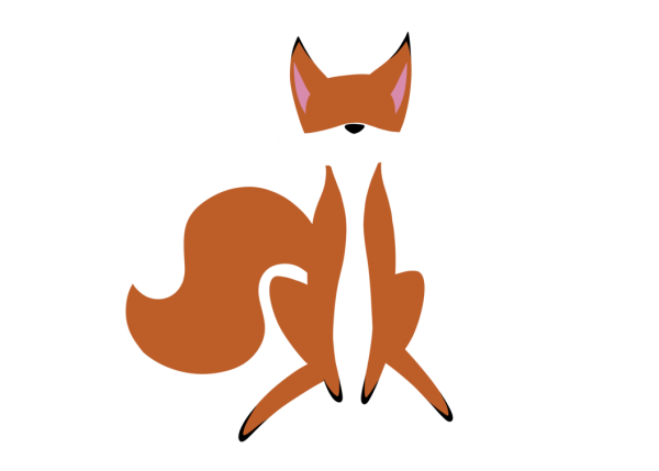 Cute Fox Vector PNG Clipart