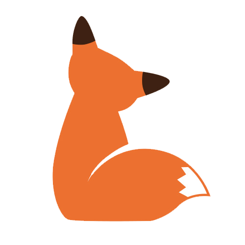 Cute fox vector PNG File
