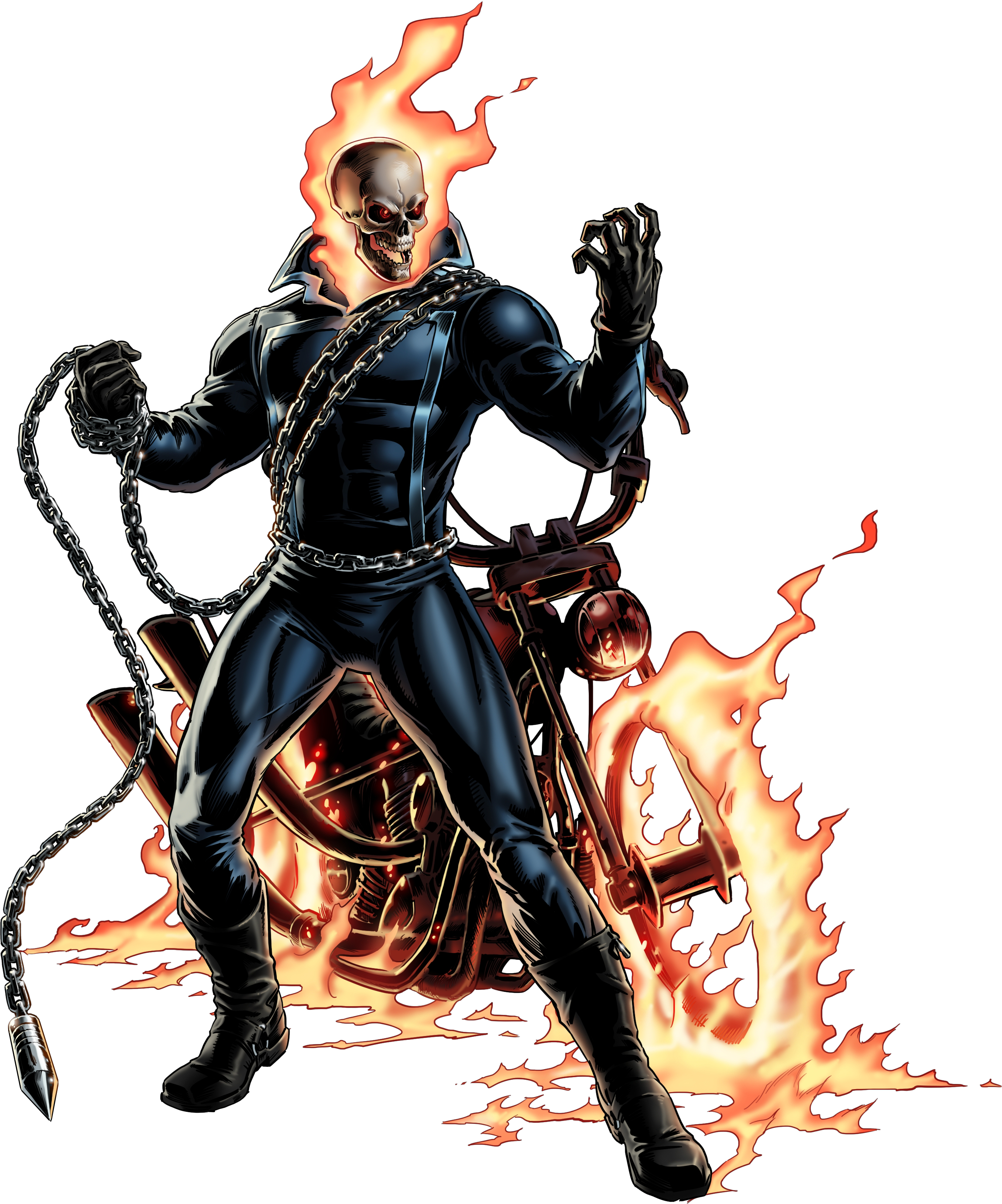 Flame Ghost Rider PNG HD