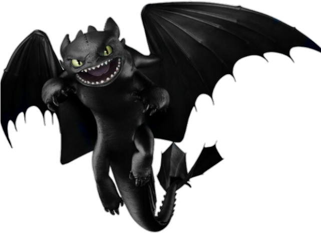 Flying Toothless PNG Transparent Image