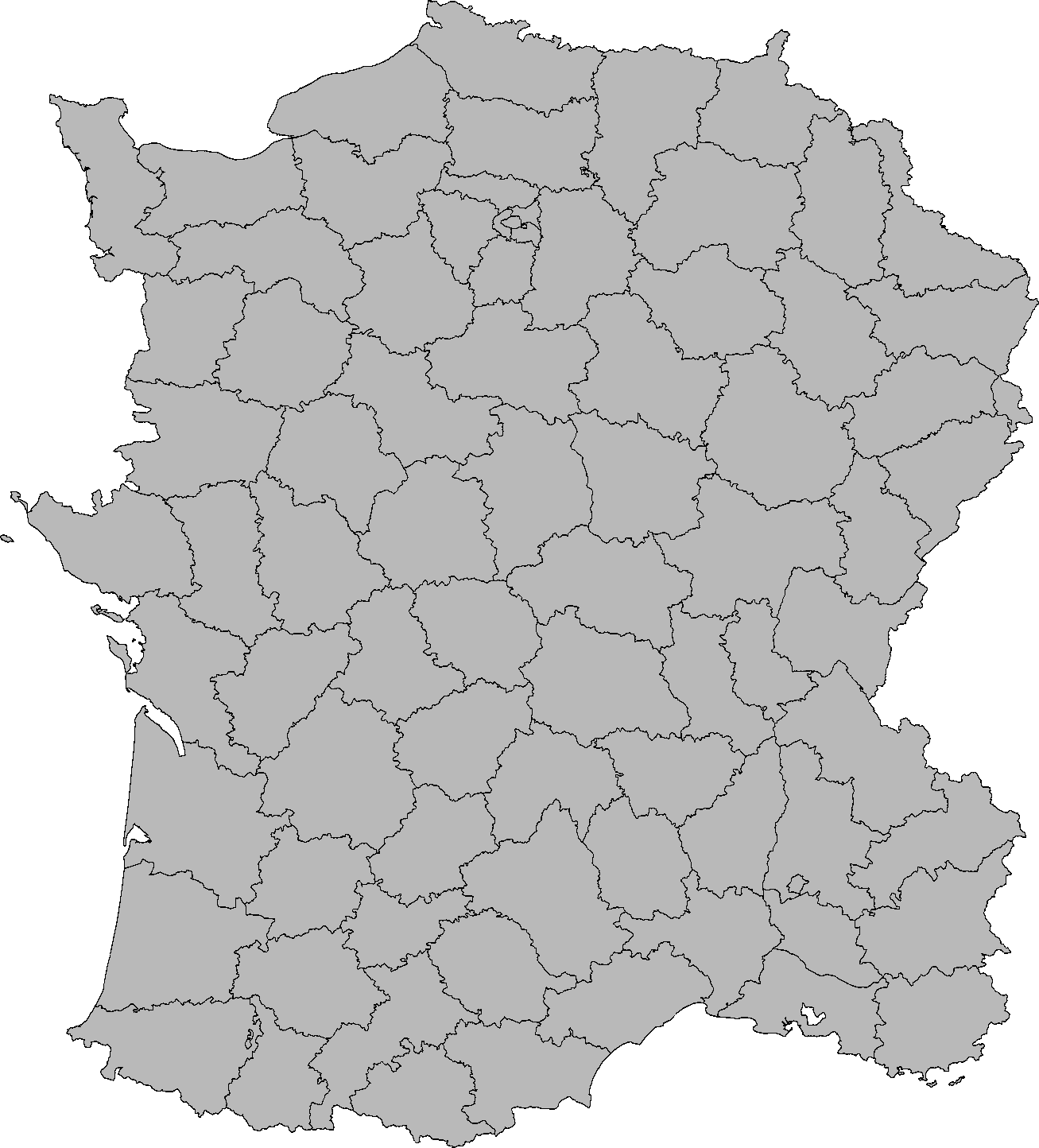 Prancis Peta Region PNG Foto