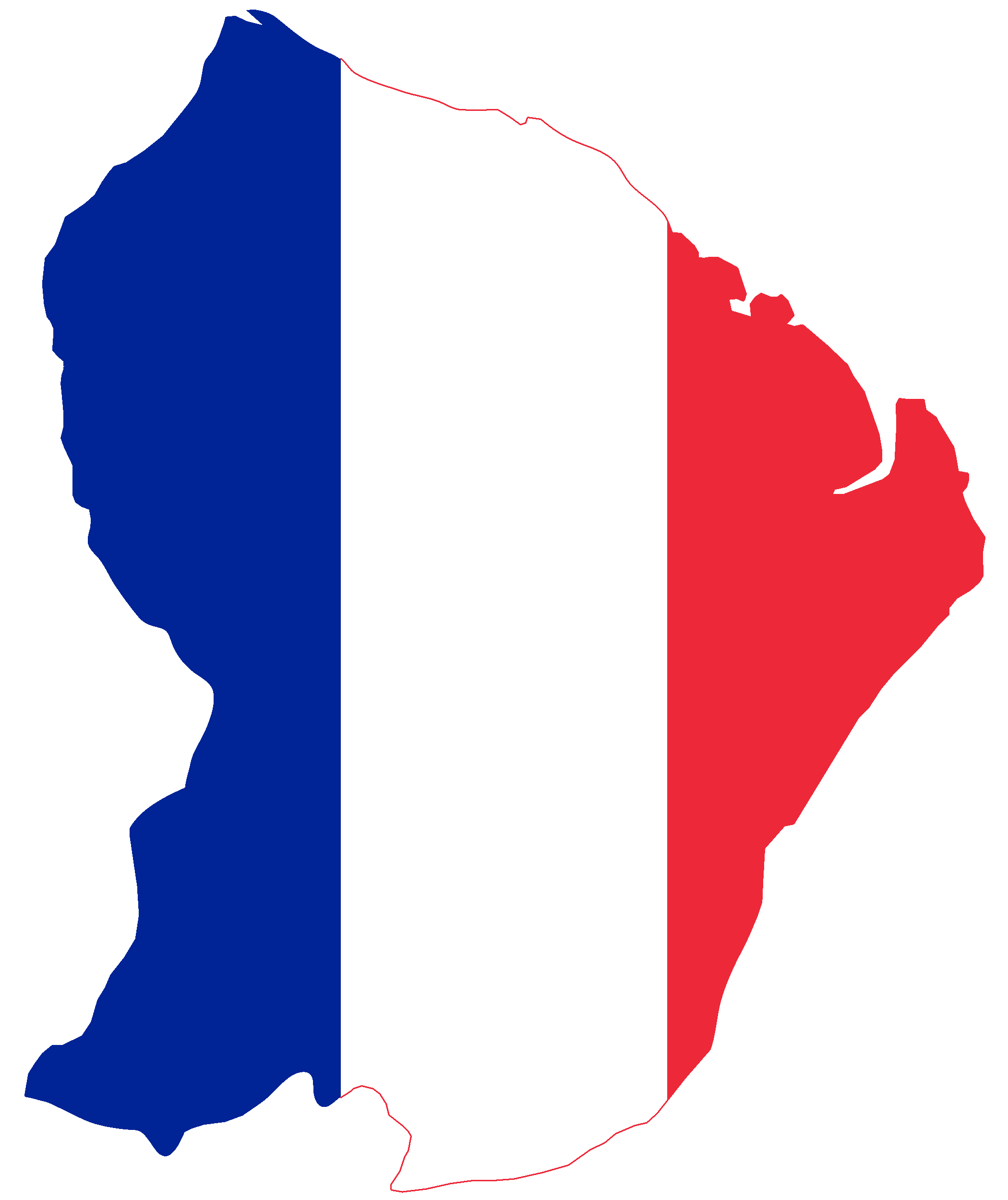 Frankreich Vektorkarte PNG clipart