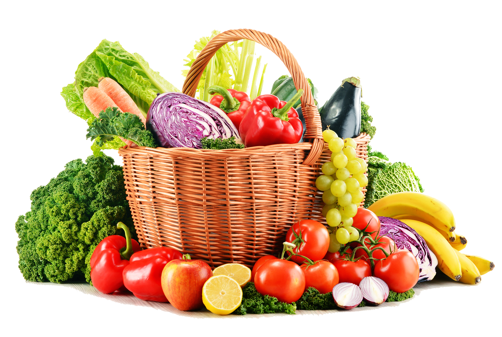 Свежие фрукты и овощи PNG Clipart