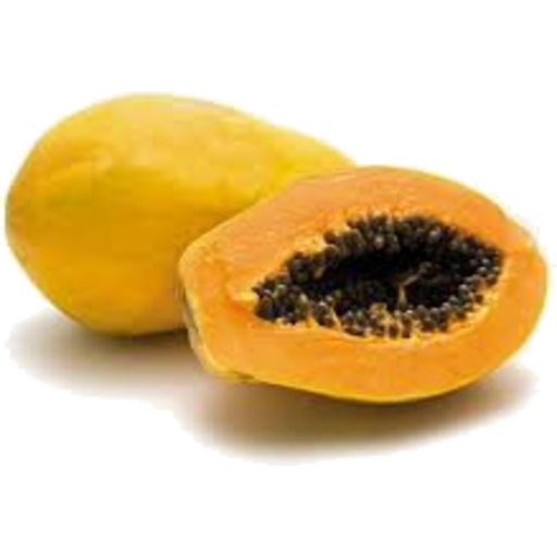 Frischer halb Papaya Transparenter Hintergrund