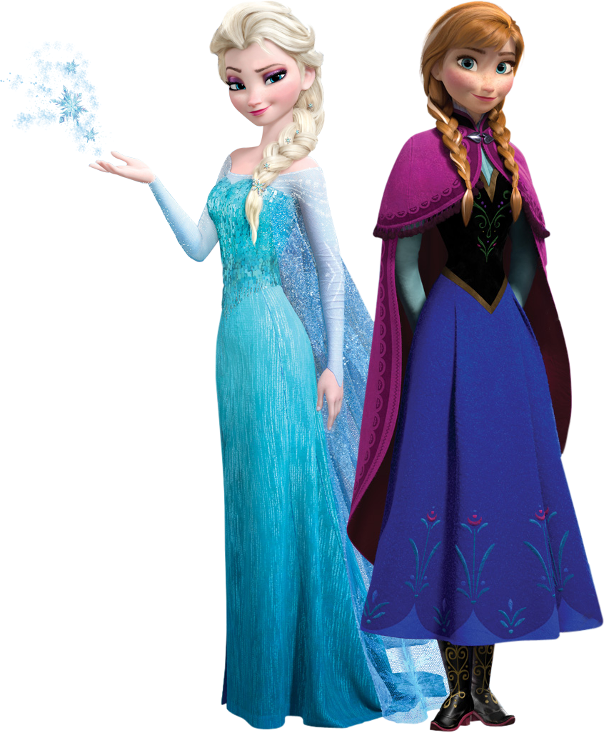 Frozen Anna Elsa Transparent Background