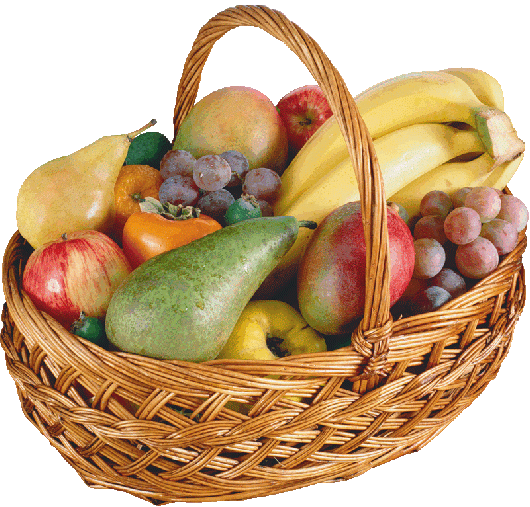 Fruit Basket Closeup PNG HD