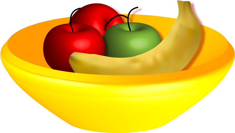 Fondo transparente de la cesta de frutas