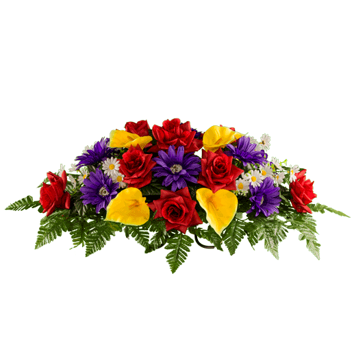 Funeral Flowers Bunch PNG Image