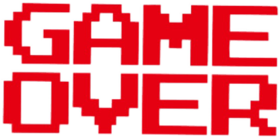 Game Over Logo Gambar PNG