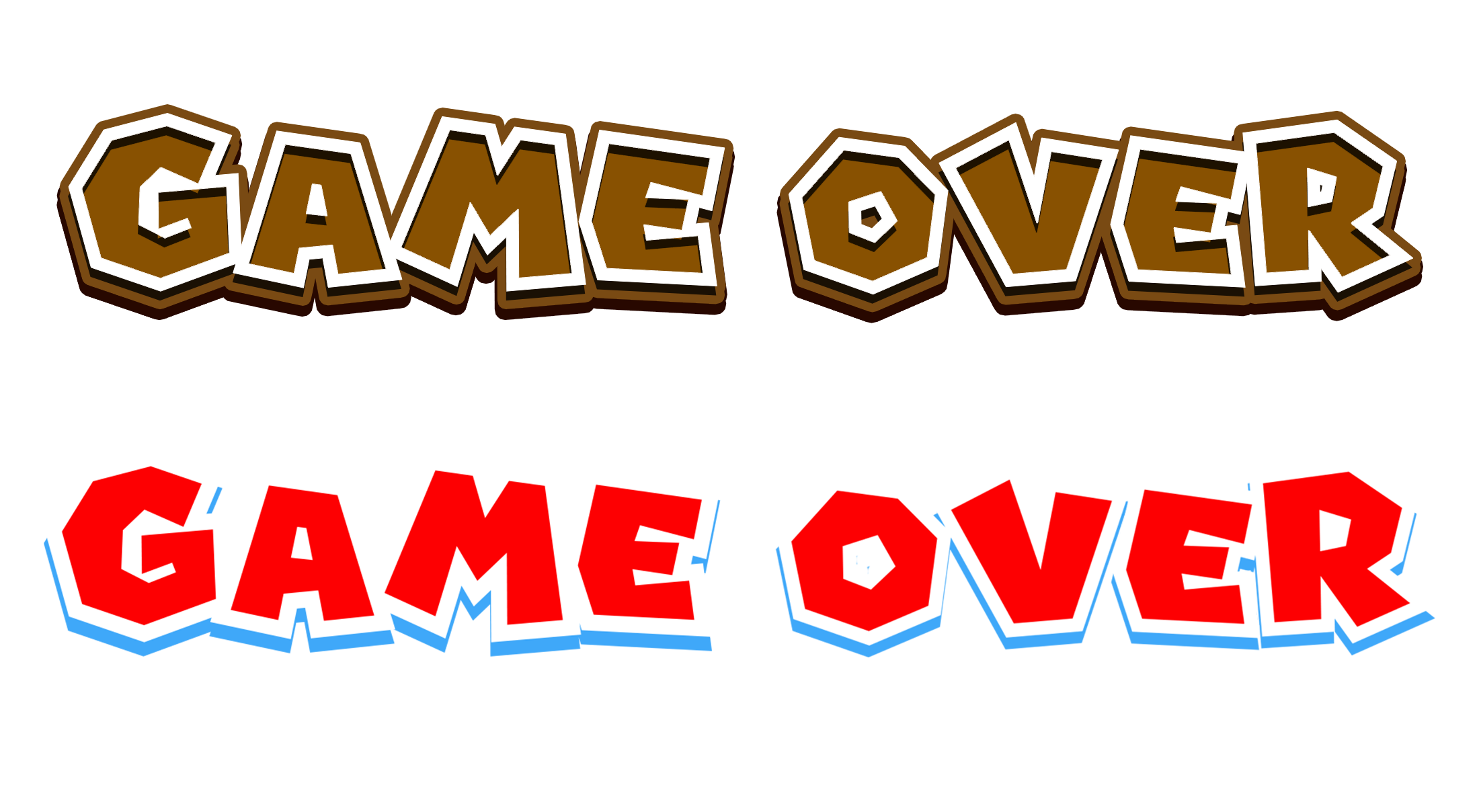 Game Over Logo Foto PNG