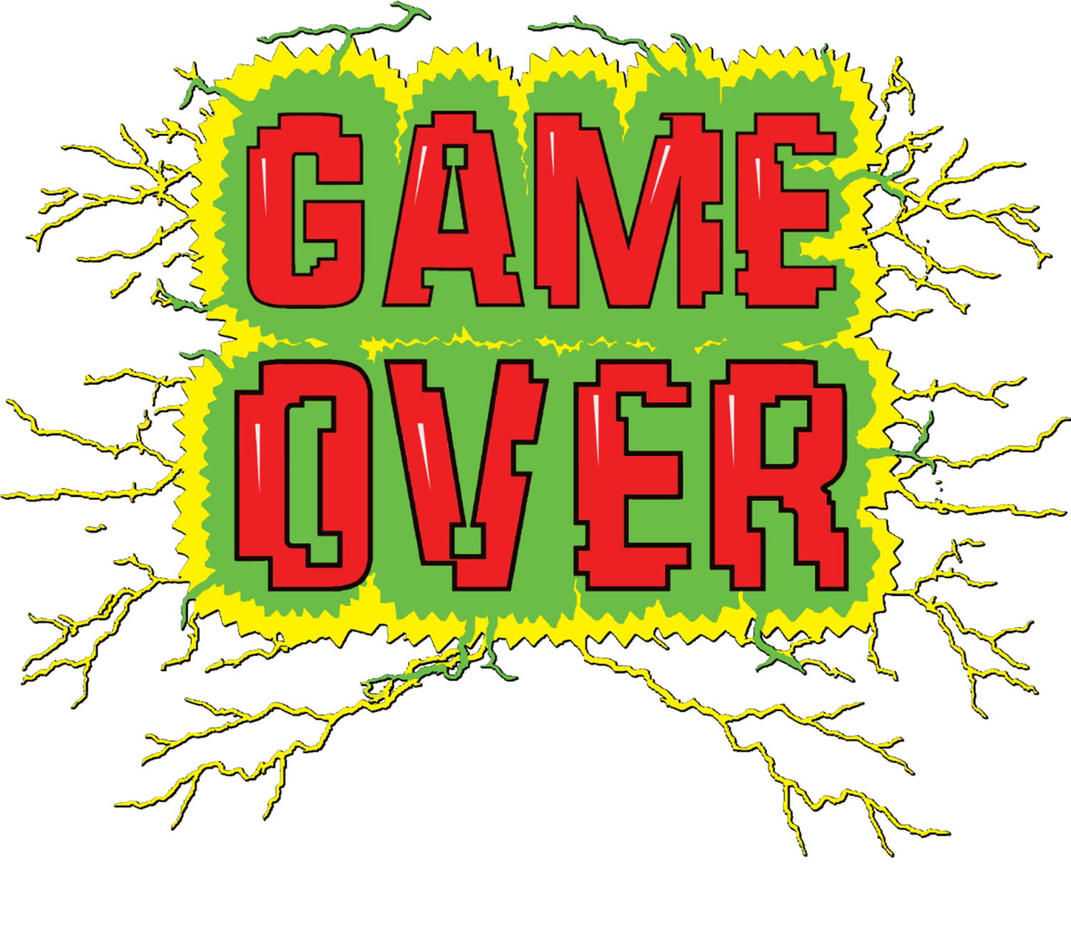 Game Over PNG Gambar Transparan