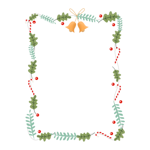 Garland Frame Vector PNG Pic