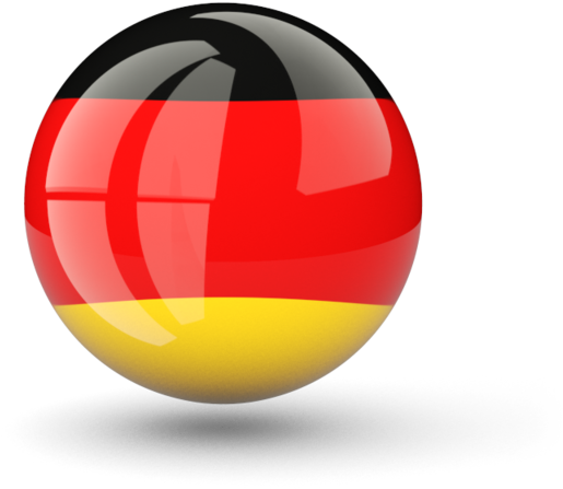 Archivo PNG del círculo de la bandera de Alemania