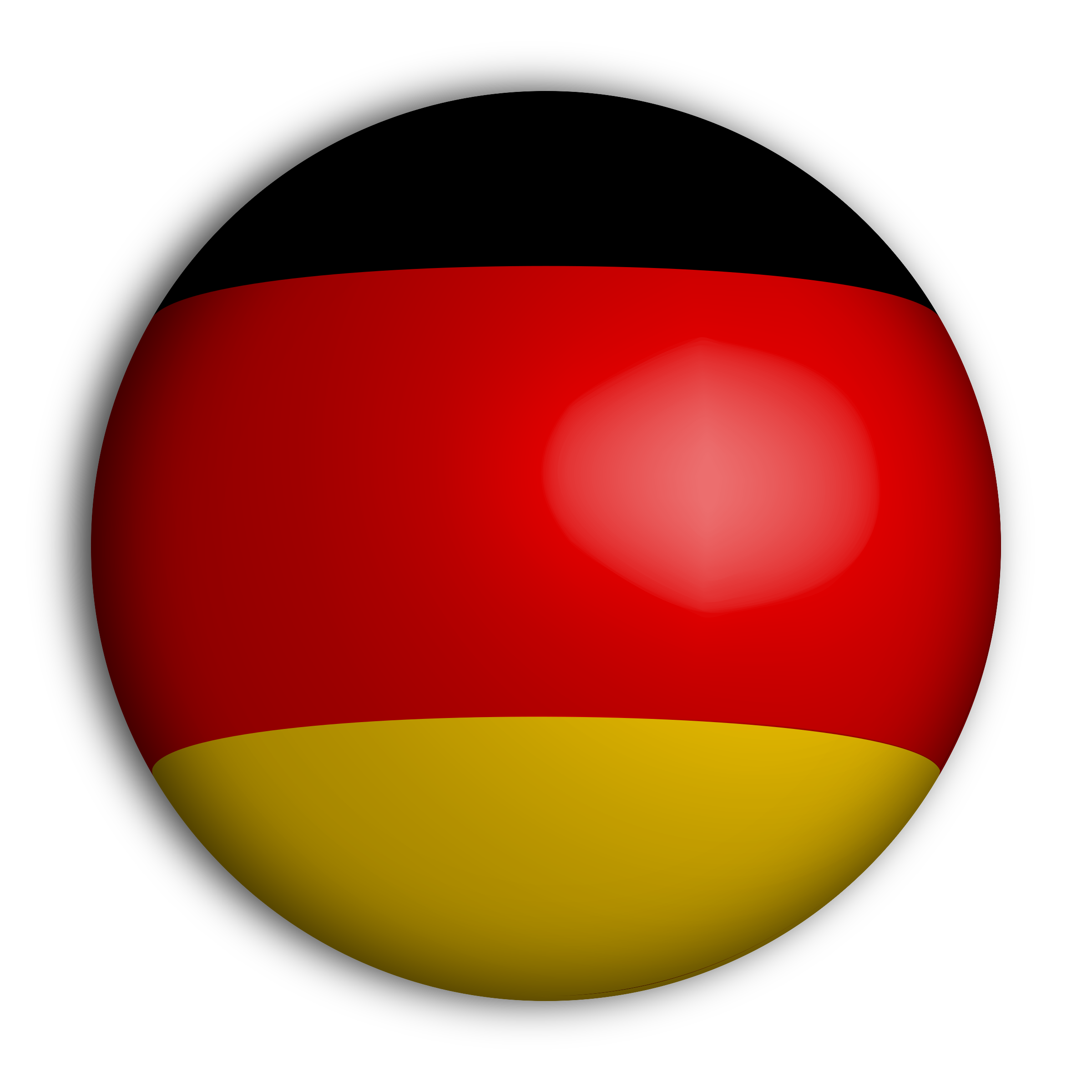 Jerman bendera lingkaran PNG gambar Transparan