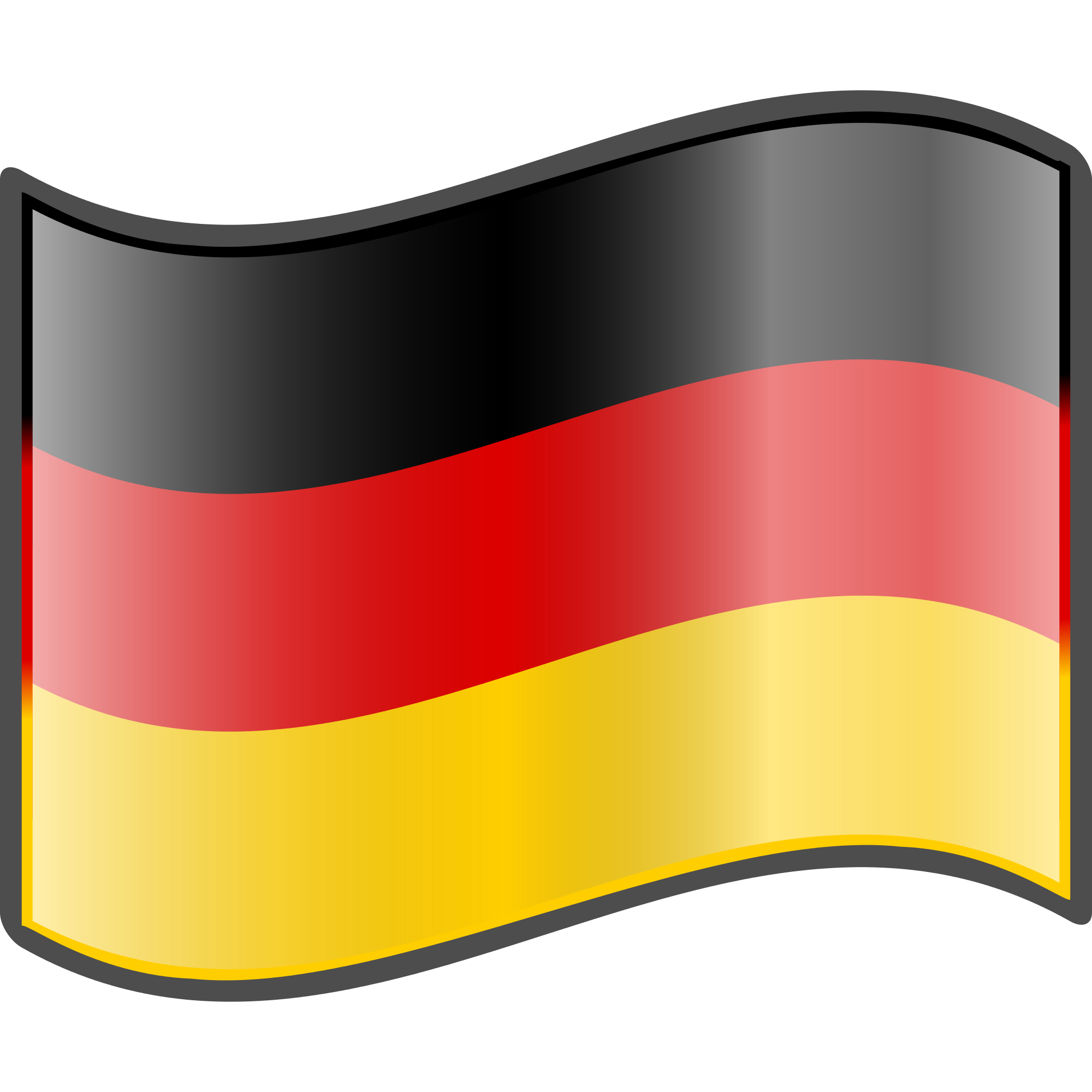 Jerman Flag Melambaikan PNG HD