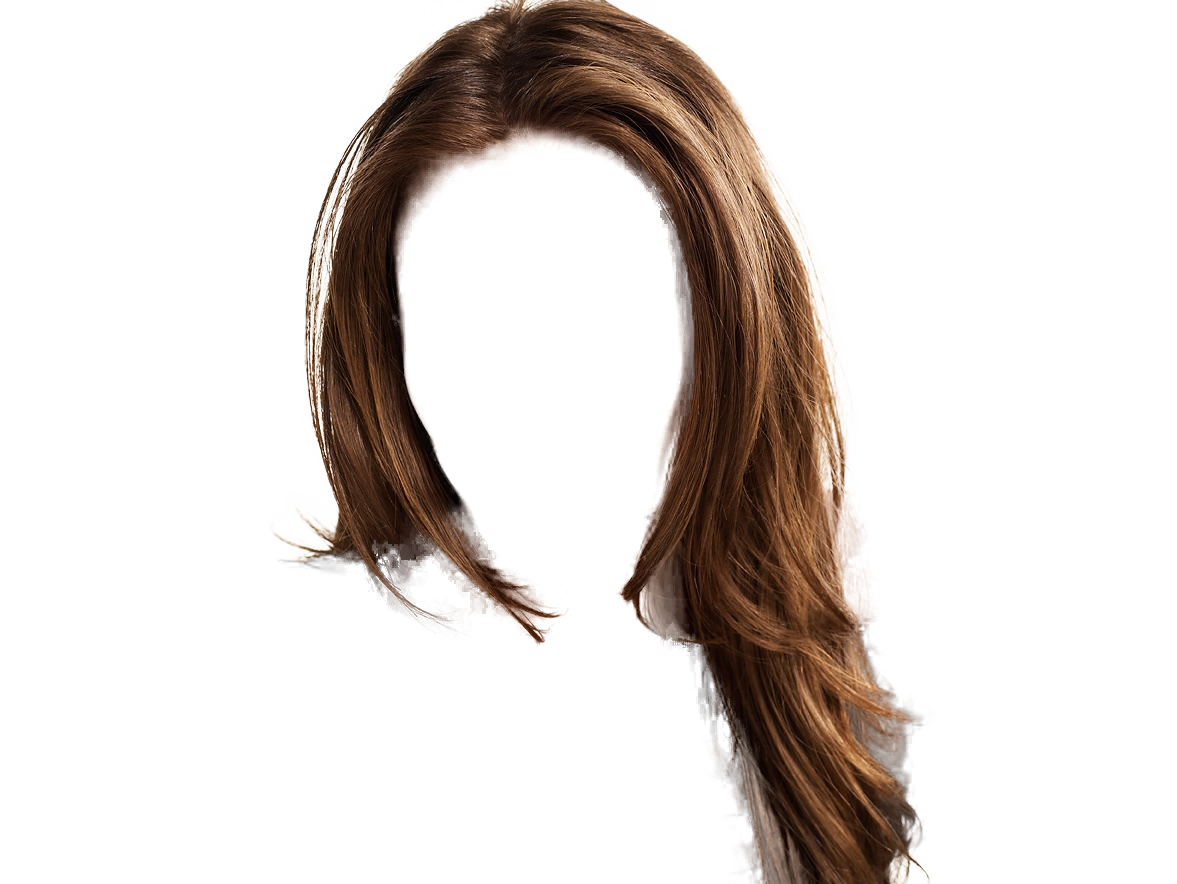 Extensão de cabelo de menina transparente PNG