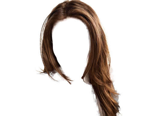 Girl Hairstyle Extension Transparent Background