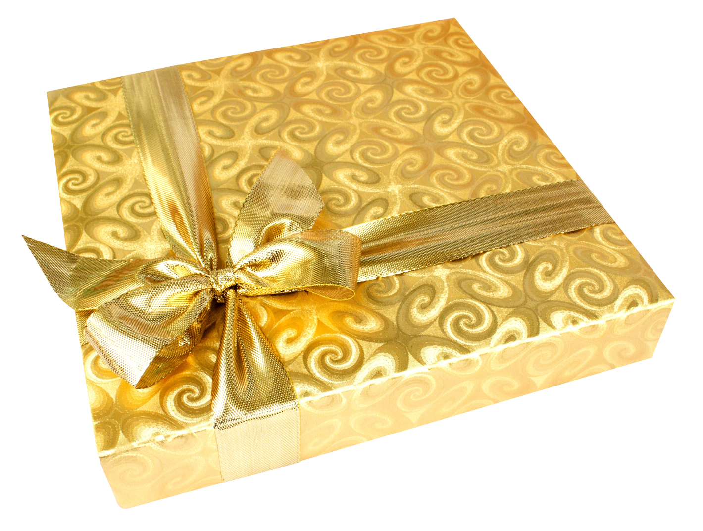 Gold Gift Boog PNG HD