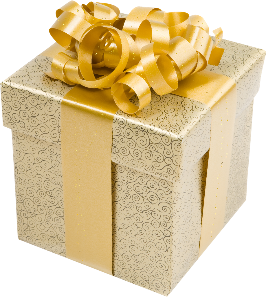 هدية الذهب شفافة PNG