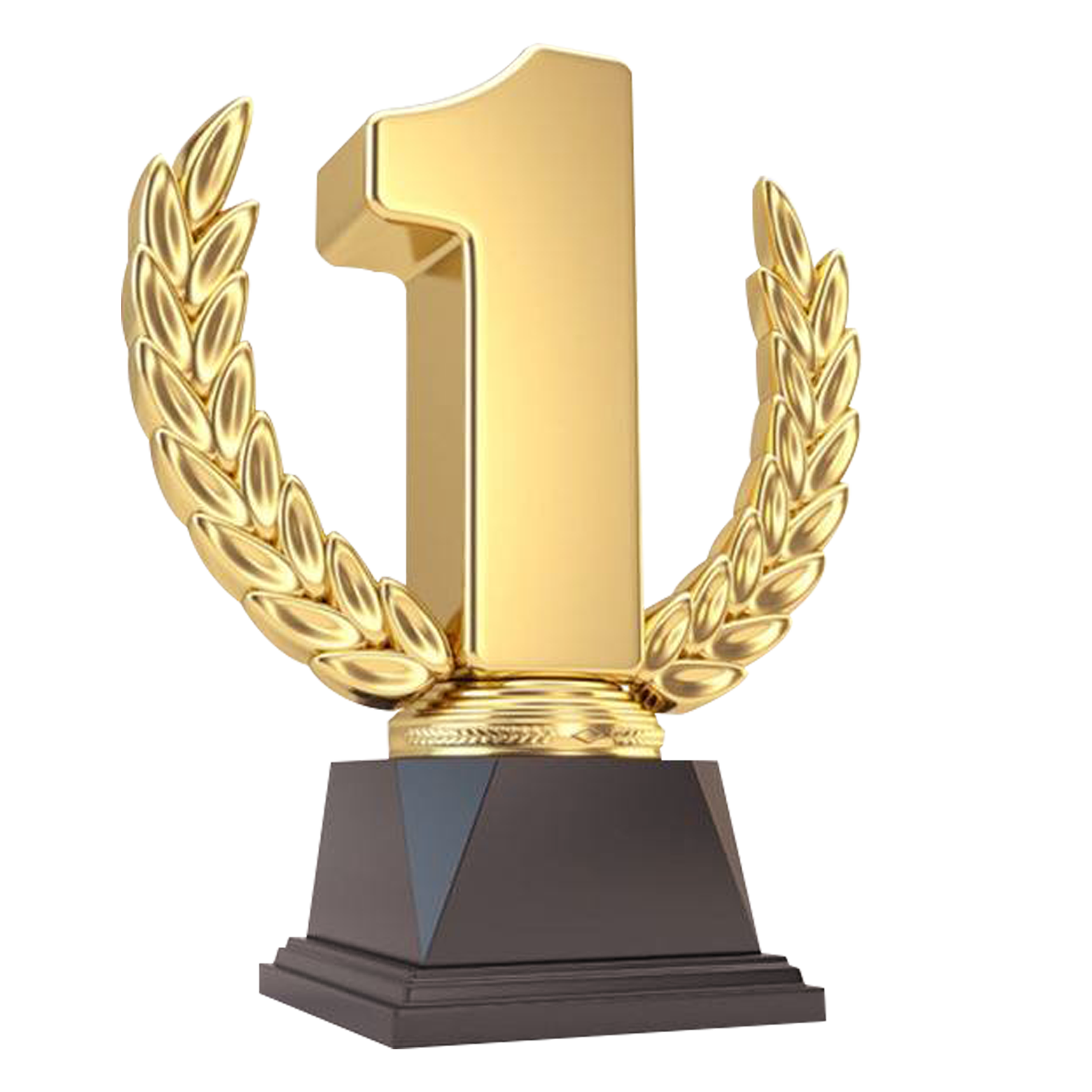 Gold Number 1 PNG Pic