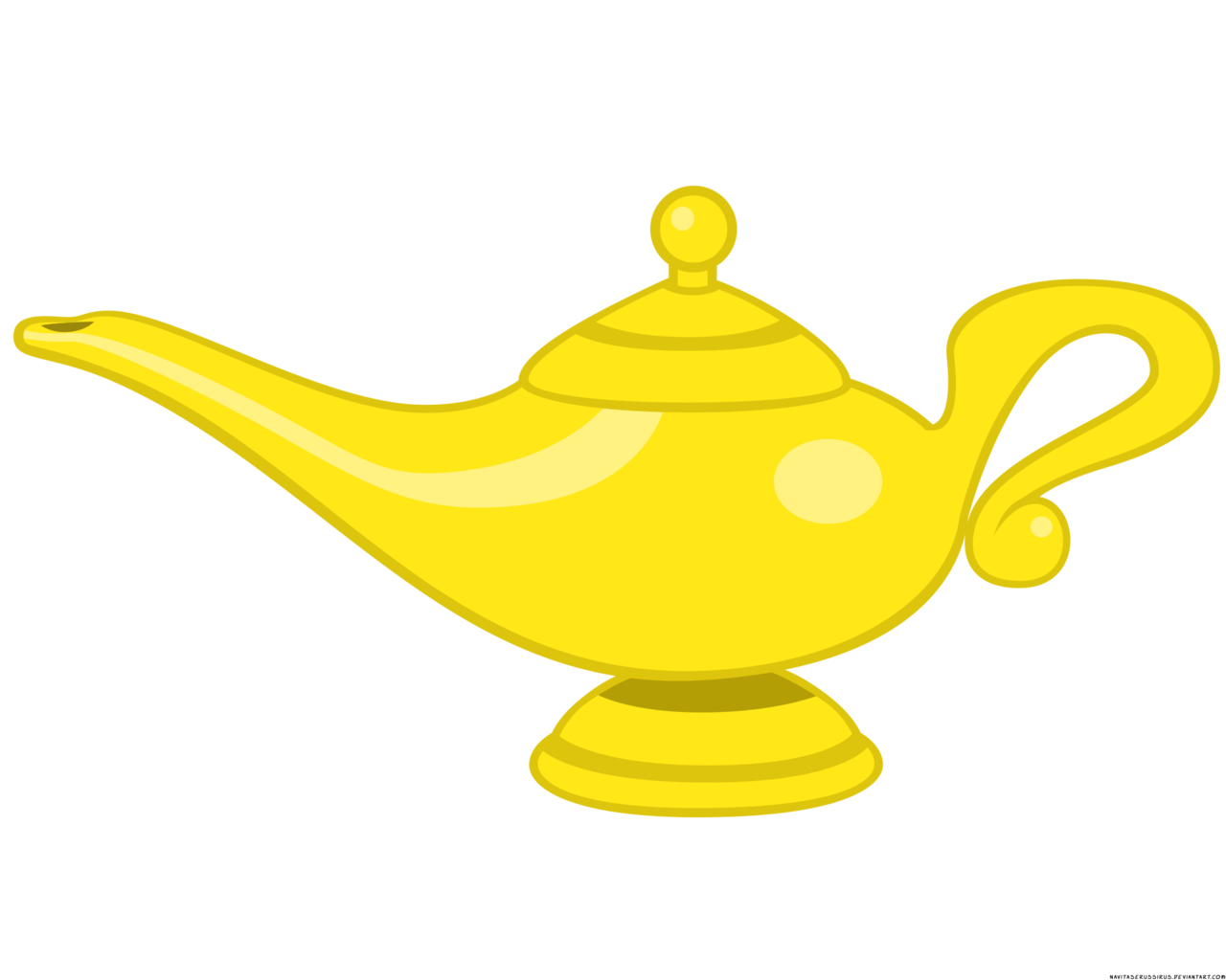 Golden Genie Lamp Transparent Background