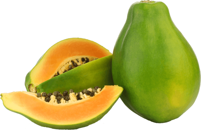 Grünes Papaya-PNG-transparentes Bild