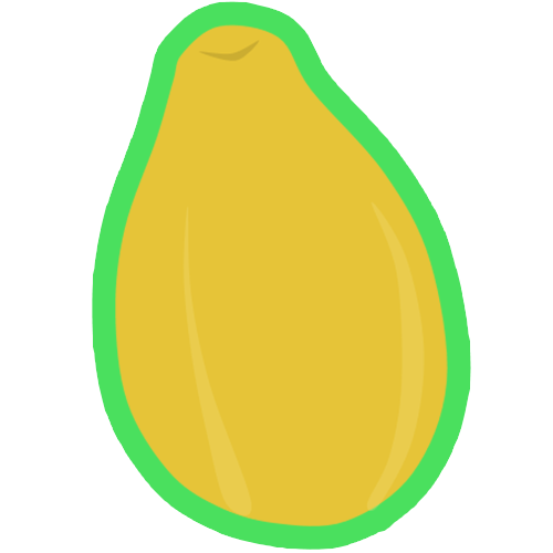 Fondo transparente de papaya verde