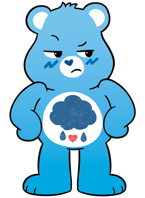 Grumpy Care Bears Transparent Background