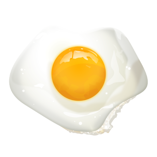 Setengah telur goreng PNG hd