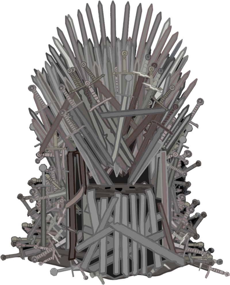 Silla de trono de hierro Imagen PNG