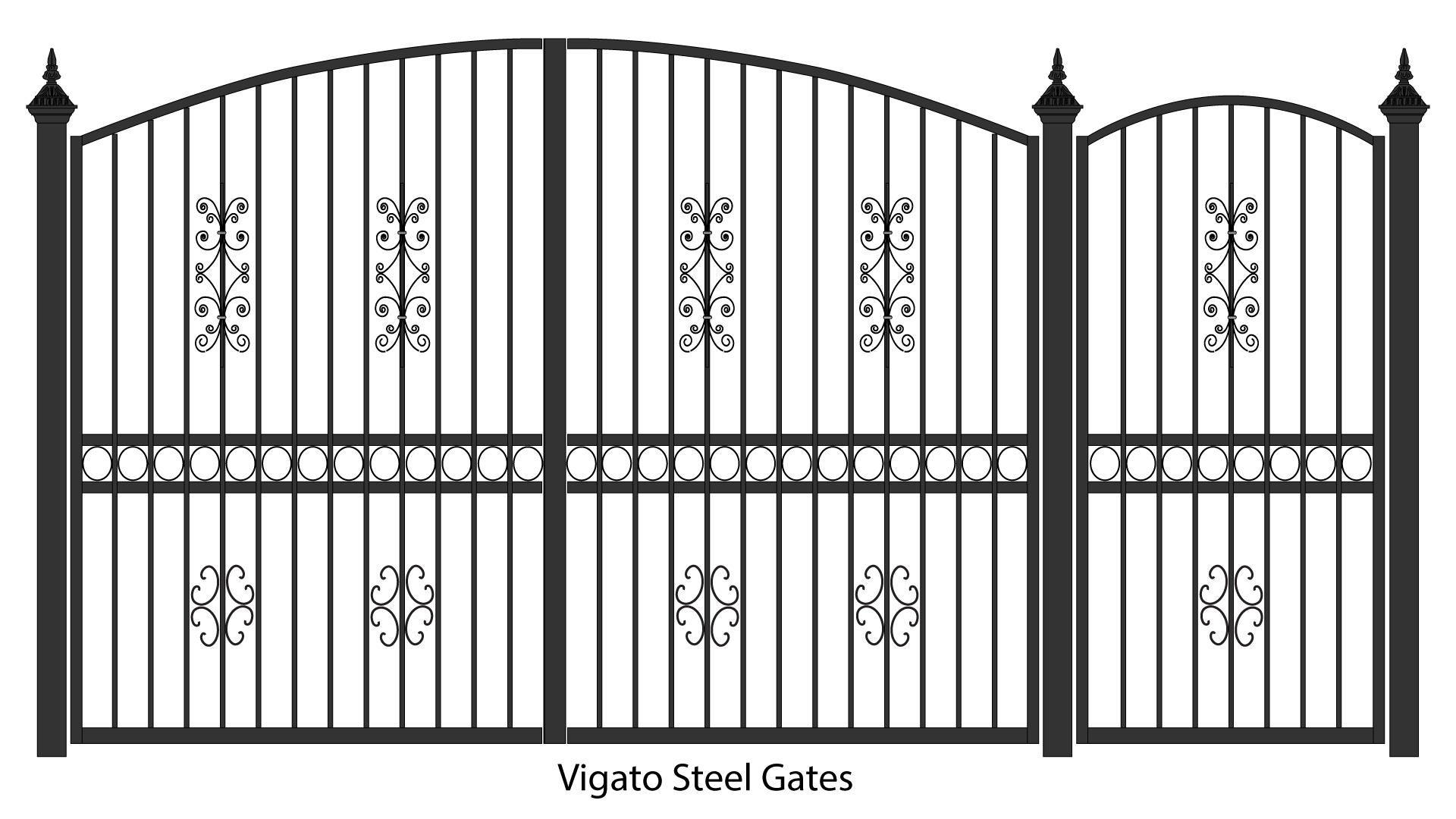 Metal Gate Fence PNG File