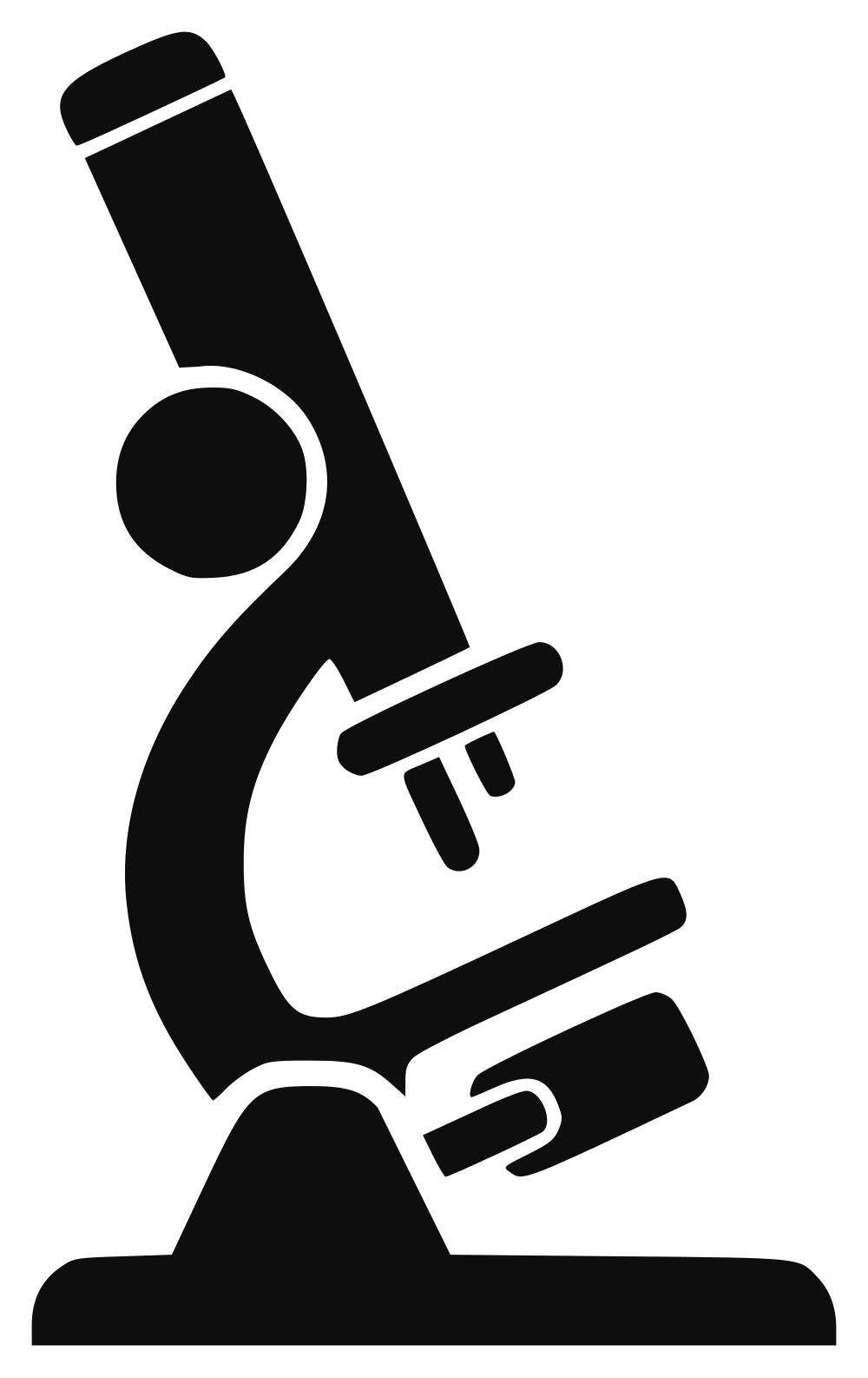Microscope Silhouette PNG Pic