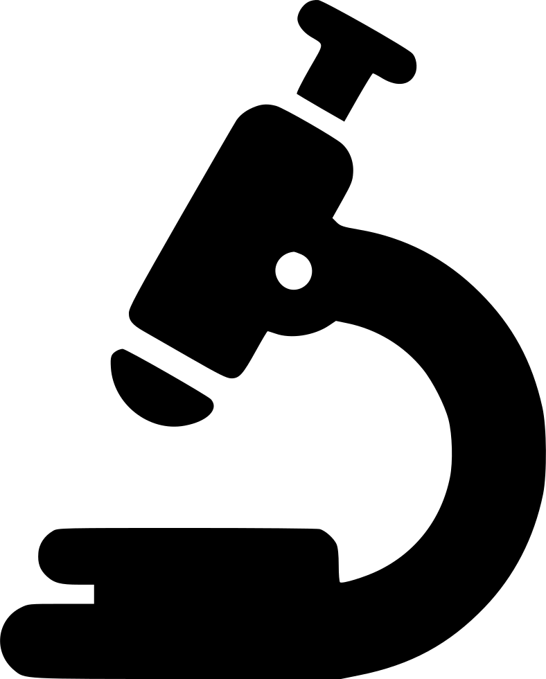 Microscope Silhouette PNG Transparent Image