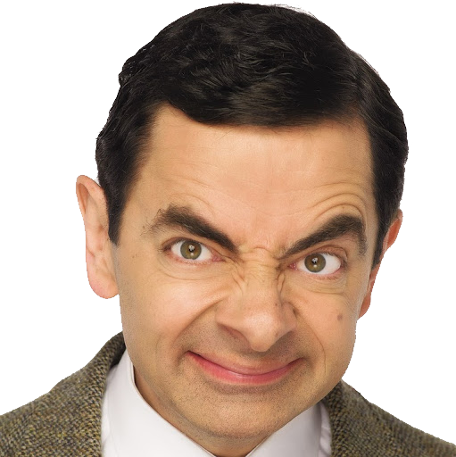 Mr Bean Funny Portrait Foto PNG