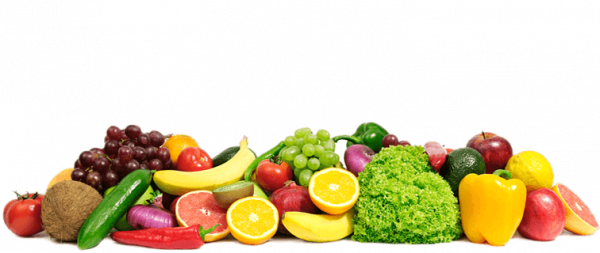 Foto organiche di frutta e verdura PNG