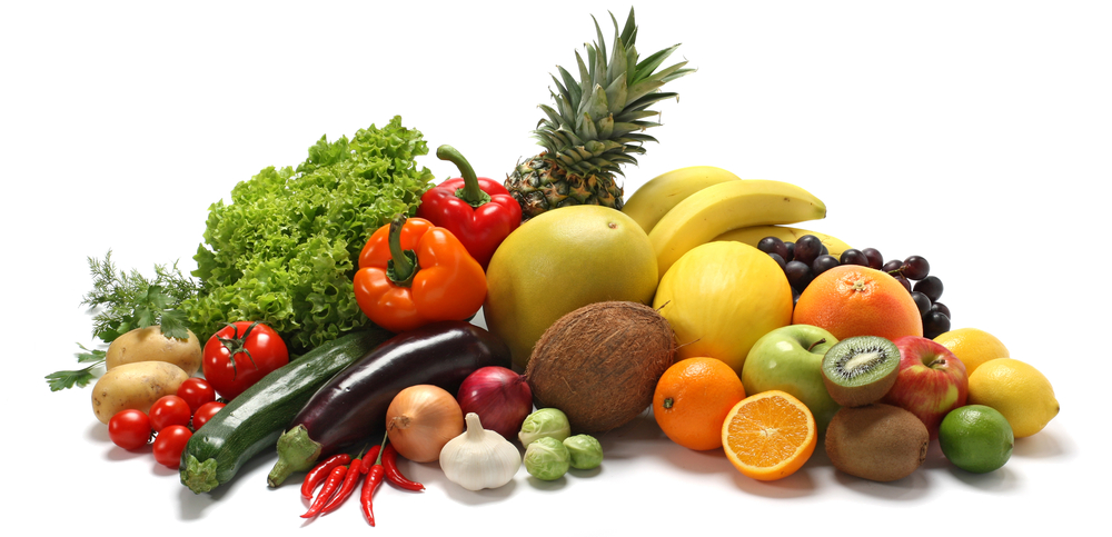 Frutas y verduras orgánicas PNG transparente