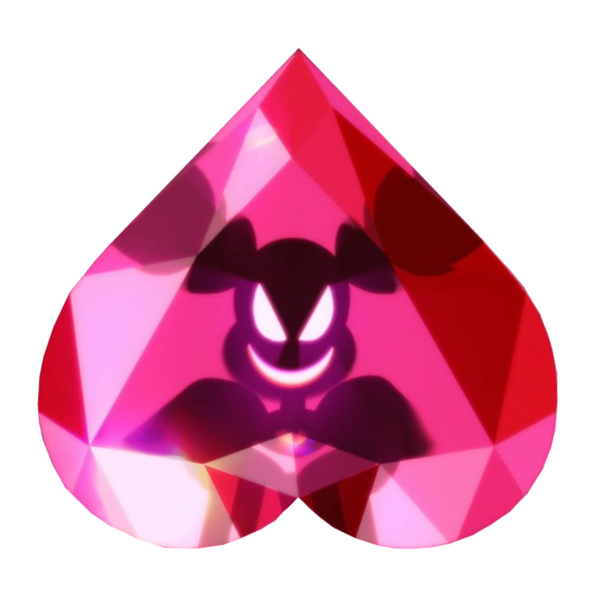 Pink Heart Gemstone PNG Pic