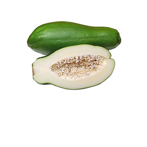 Roher grüner Papaya-PNG-Clipart