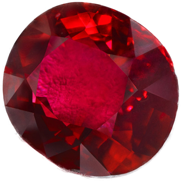 Red Ruby Gemstone Transparante achtergrond