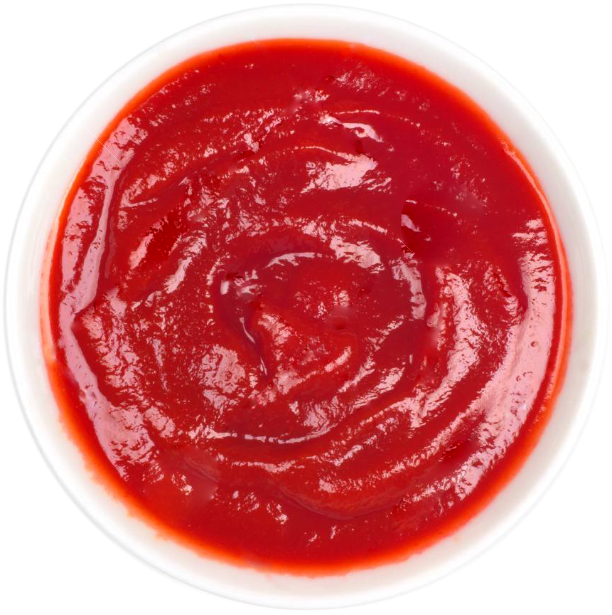 Transparenter Hintergrund der roten Sauce