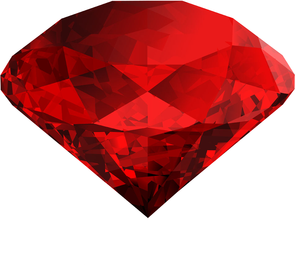 Ruby edelsteen PNG-afbeelding
