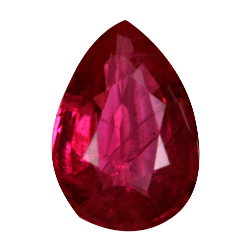 Ruby Batu Permata Latar Belakang Transparan