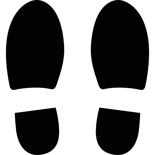 Shoe Footprints silhouette PNG Photos