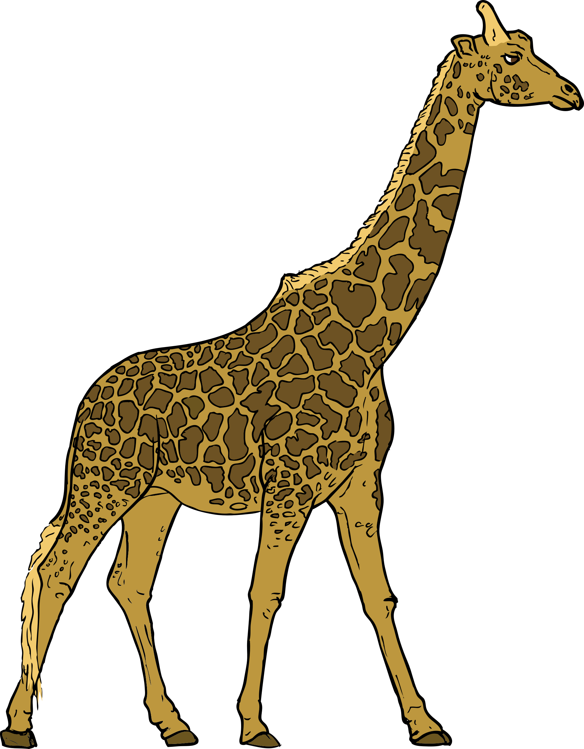 Arquivo de PNG de girafa de vetor pequeno