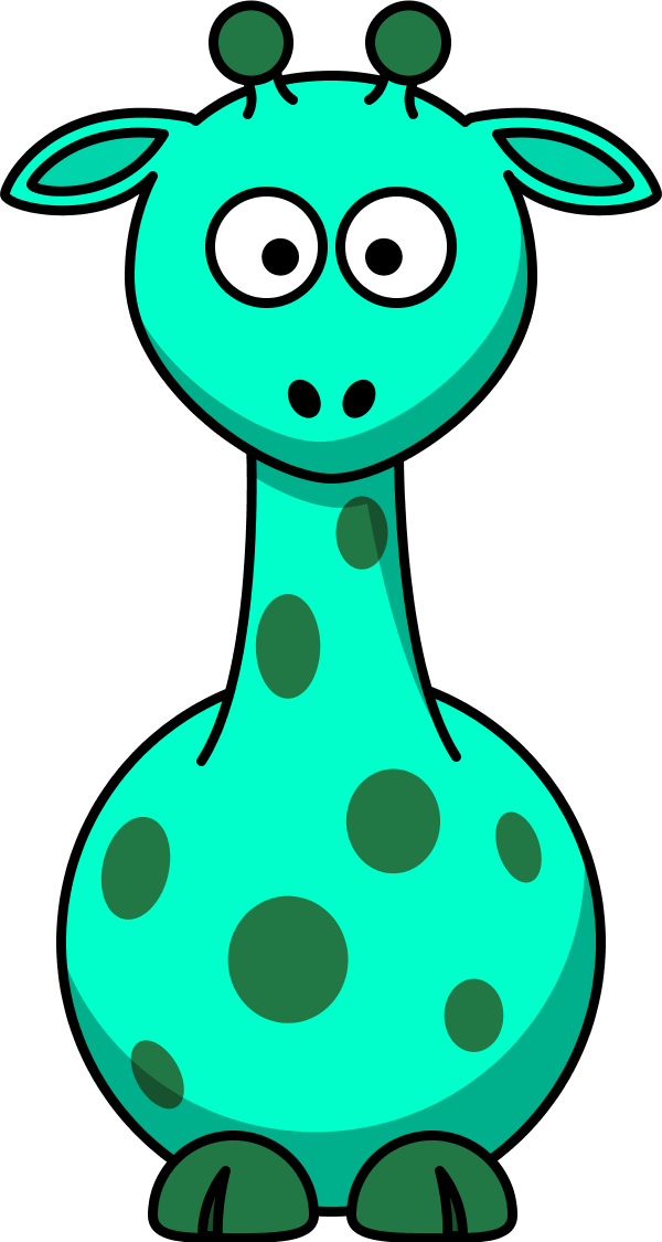 Small Vector Giraffe PNG Image