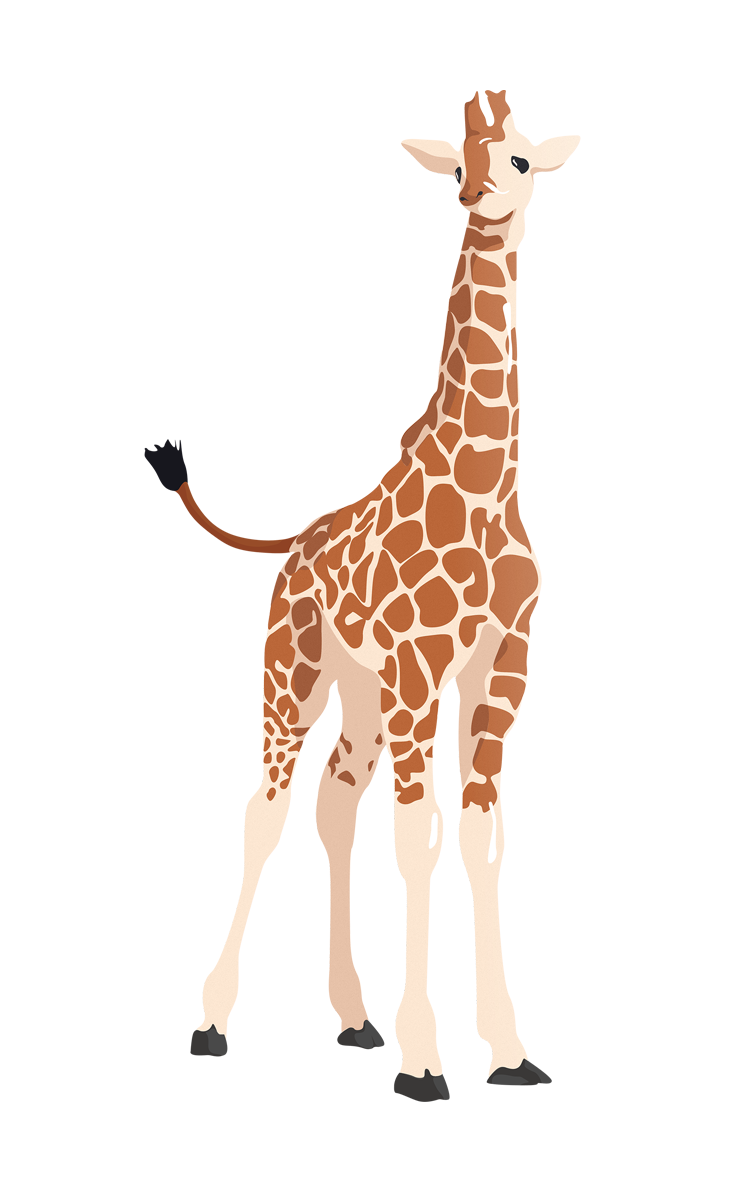 Maliit na vector giraffe PNG Photos