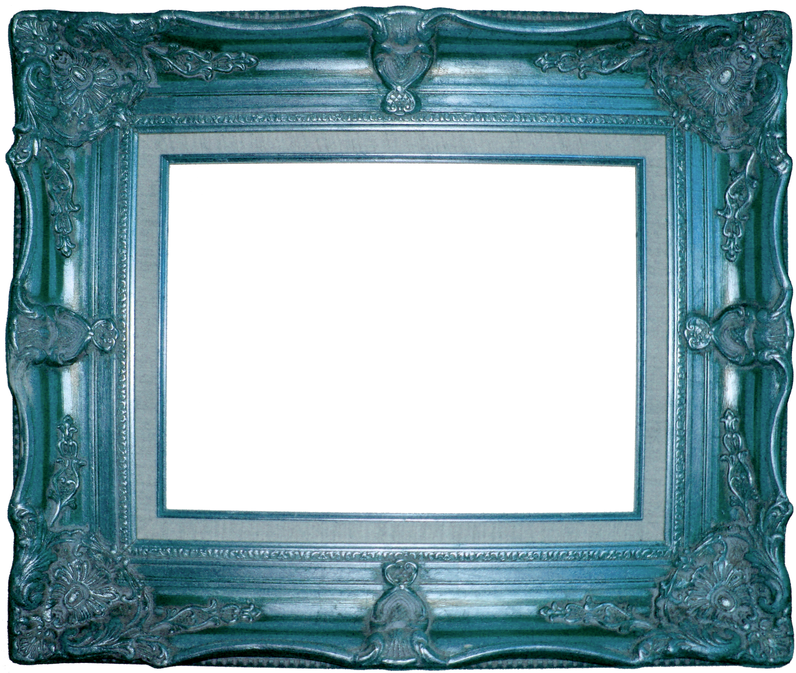 Square Teal Frame PNG Clipart