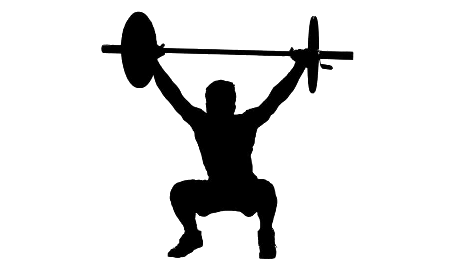 Squat Silhouette PNG HD