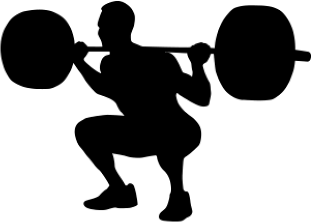 Squat Silhouette PNG Transparent Image