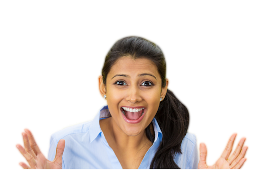 Surprised Woman Model PNG Pic